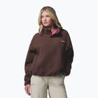 Pile donna Columbia Helvetia II Cropped Half Snap Fleece tobacco