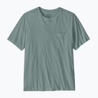 T-shirt da uomo Patagonia Daily Pocket Tee blue sage