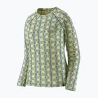 Felpa termica donna Patagonia Capilene Midweight Crew sun quilt: blue sage