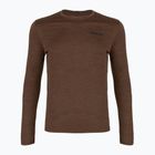 Longsleeve da uomo Patagonia Cap Cool Daily Boardshort Logo LS berm brown - light berm brown x-dye