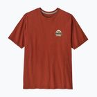 T-shirt da uomo Patagonia Great Waves Responsibili-Tee rusty red