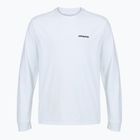 Longsleeve da uomo Patagonia P-6 Logo Responsibili fiber white
