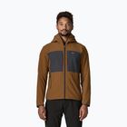 Felpa da trekking uomo Patagonia R2 TechFace Hoody deer brown