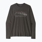 Longsleeve da uomo Patagonia Cap Cool Trail Stratapeaks ink black