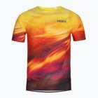 Maglia da corsa da uomo HOKA Race Day Short Sleeve TR PRT hoka citrus print