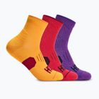 Calze HOKA Quarter Run Sock 3-Pack egg yolk/cerise/virtual violet