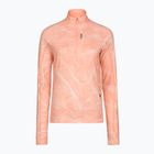 Felpa da corsa donna HOKA Skyform Half Zip CLF PRT sunstone print