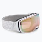Alpina Estetica QV bianco lucido/oro sph occhiali da sci