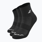 Calzini Babolat Quarter 3 Pack nero/nero