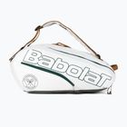 Babolat RH12 Pure Wimbledon 73 l borsa da tennis bianca/grigia