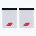 Polsino Babolat Logo Jumbo 2 pezzi bianco/rosso