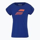 Maglietta Babolat Exercise Cotton Jr da bambino blu sodalite