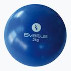 Sveltus Palla medica pesata da 2 kg blu