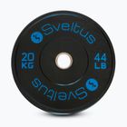Disco bumper olimpico Sveltus Training Olympic Disc 20 kg black