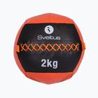 Sveltus Wall Ball 2 kg nero/rosso