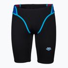 Maglia da uomo arena Icons Swim Panel Jammer nero/blu neon/rosso fandango/turchese