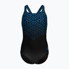 Costume da bagno intero per bambini arena Kikko V Swim Pro Back nero/blu porcellana