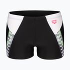Boxer da bagno uomo arena Stripe Short nero/bianco/multi