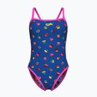 Costume da bagno intero donna arena Costume da bagno reversibile Challenge Back royal multi/shocking pink