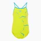 Costume intero per bambini Arena Star Graphic Lightdrop Back verde morbido / turchese