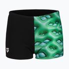 Boxer da nuoto per bambini arena Foam Swim Short nero/verde morbido multi