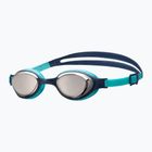 Occhialini da nuoto per bambini arena Air Jr Mirror argento/navy/acqua