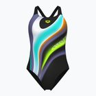 Costume intero donna arena Water Fluids Swim Pro Back nero multi/nero