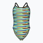 Costume intero donna arena Racing Stripe Xcriss Cross nero multi/nero