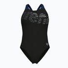 Costume intero donna arena Flowing V Back nero/navy