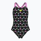 Costume intero per bambini arena Multiple Dot Swim Pro Back multi nero/orchidea