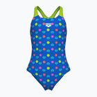 Costume intero per bambini arena Multiple Dot Swim Pro Back multi blue/artic lime