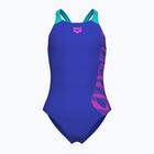 Costume intero Arena Graphic V Back indaco/acqua per bambini
