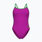 Costume da bagno intero donna Arena Lace Back Solid very fuchsia/team green