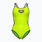Costume da bagno intero donna arena One Double Cross Back One Piece artic lime/plum/blue cosmo