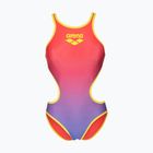 Costume da bagno intero donna arena One Shaded Print Tech One Back bright coral royal multi/soft green