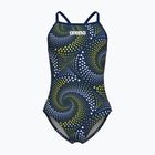 Costume da bagno intero bambino arena Fireflow Lightdrop Back navy/team navy yellow