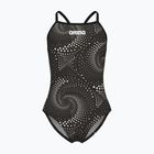 Costume da bagno intero bambino arena Fireflow Lightdrop Back black/team black