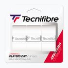 Grip da tennis Tecnifibre Players Dry 3 pezzi bianco.