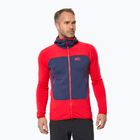 Felpa da uomo Millet Fusion Grid Hoodie red