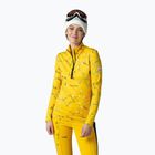 Rossignol Booster 1/2 Zip Top donna thermal active a maniche lunghe 100 giallo