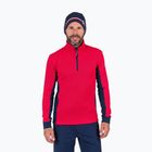 Rossignol Cieloalto Fleece Uomo Felpa sportiva mezza zip rosso