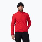 Felpa uomo Rossignol Strawpile Fleece Fz sports red