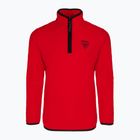 Rossignol Jr Strawpile Fleece Fz felpa sportiva rossa da bambino