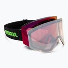 Maschera da sci Rossignol Otava Hero black/persimmon/pink