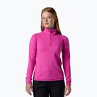 Pile donna Rossignol Mid Layer Stretch Half Zip electric fuchsia
