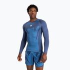 Venum Attack Rashguard da uomo a manica lunga da allenamento blu navy