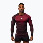 Rashguard Venum Tactical XT a manica lunga da allenamento da uomo nero/bordeaux/oro