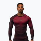 Rashguard Venum Tactical XT a manica lunga da allenamento da uomo nero/bordeaux/oro