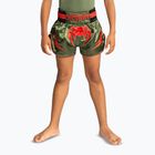 Pantaloncini da allenamento per bambini Venum Inferno Kids Muay Thai army green/orange
