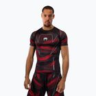 Rashguard da uomo Venum Matupa Short Sleeve black/red/silver